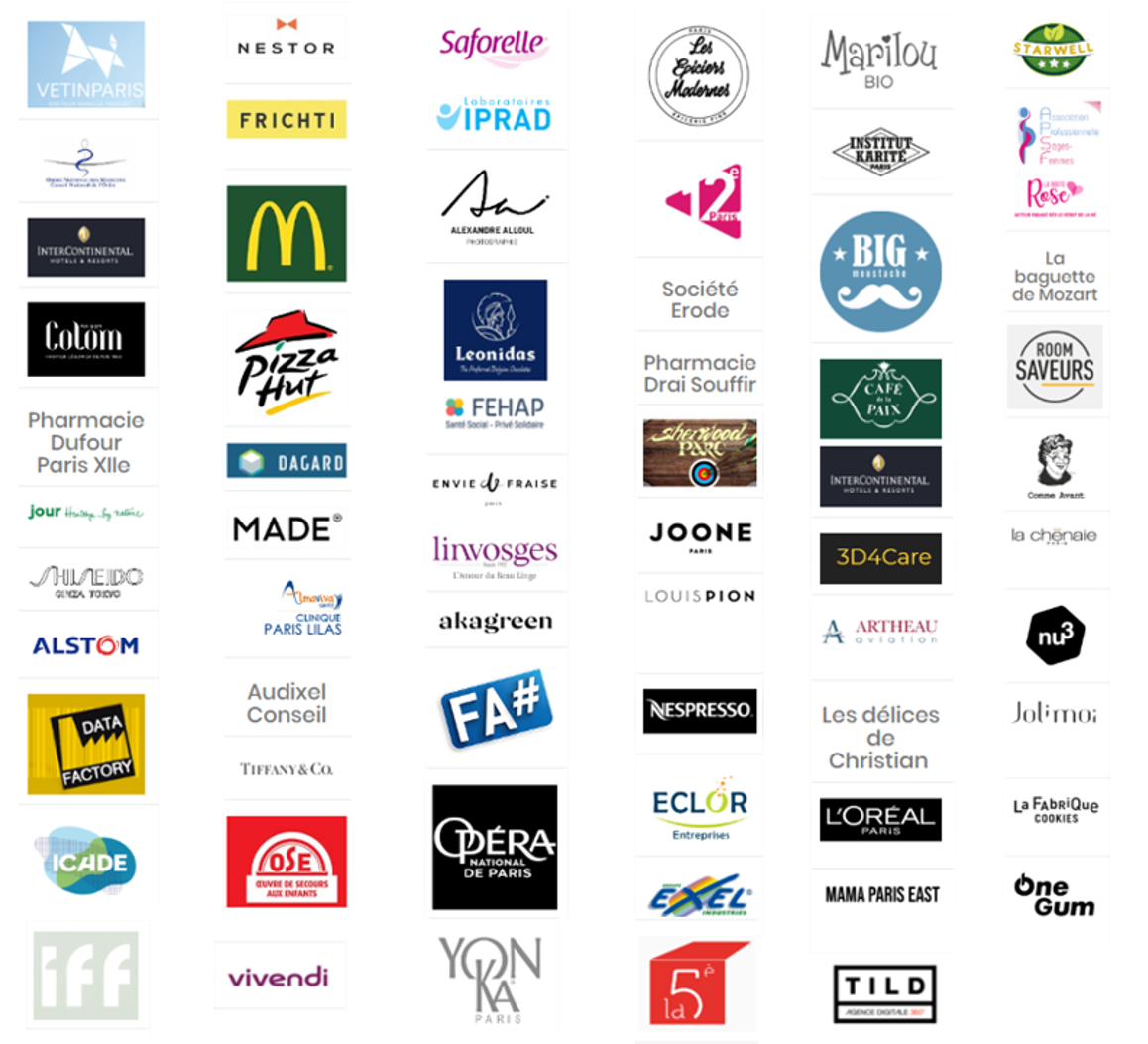 entreprises qui nous soutiennent COVID